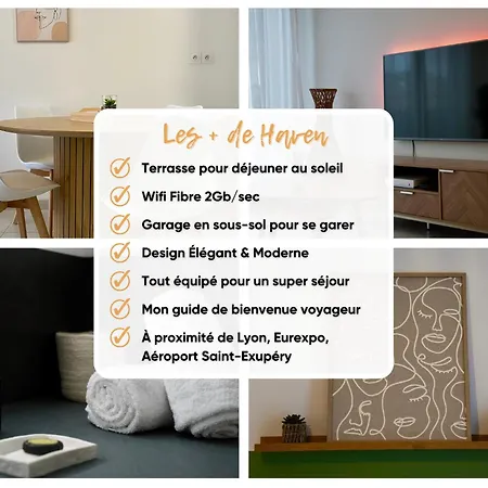 Appartement Saint-Priest - Proche Eurexpo - Garage - Idéal séjour pro